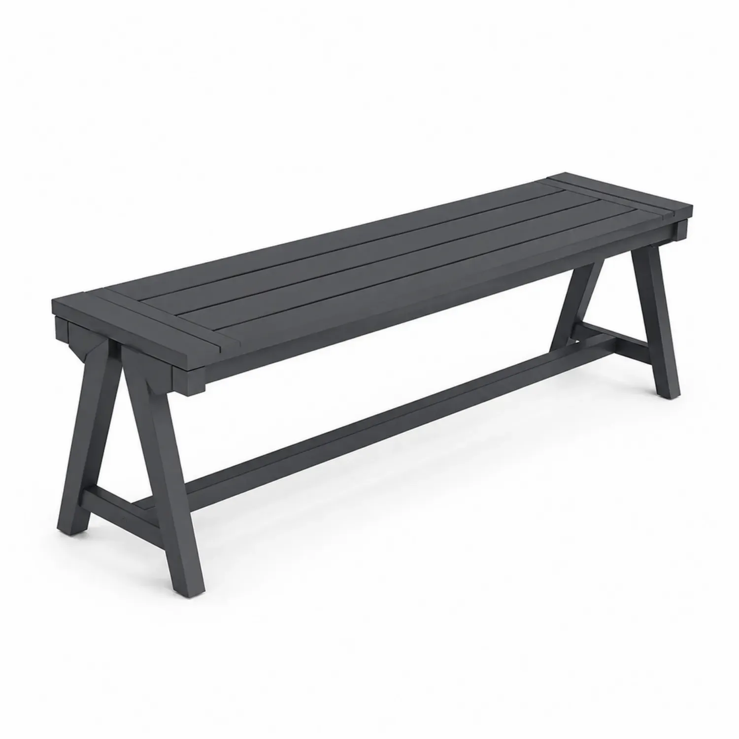 Ławka metalowa antracytowa 150 cm