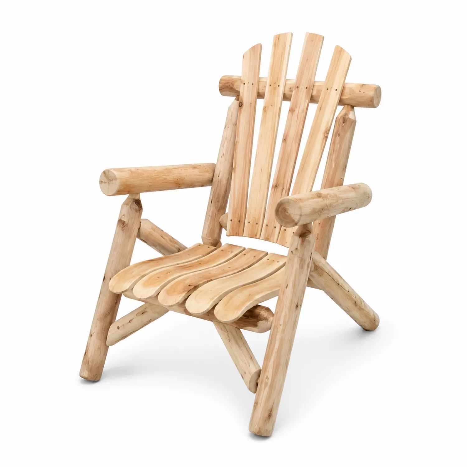 Sedia Adirondack in Legno Naturale
