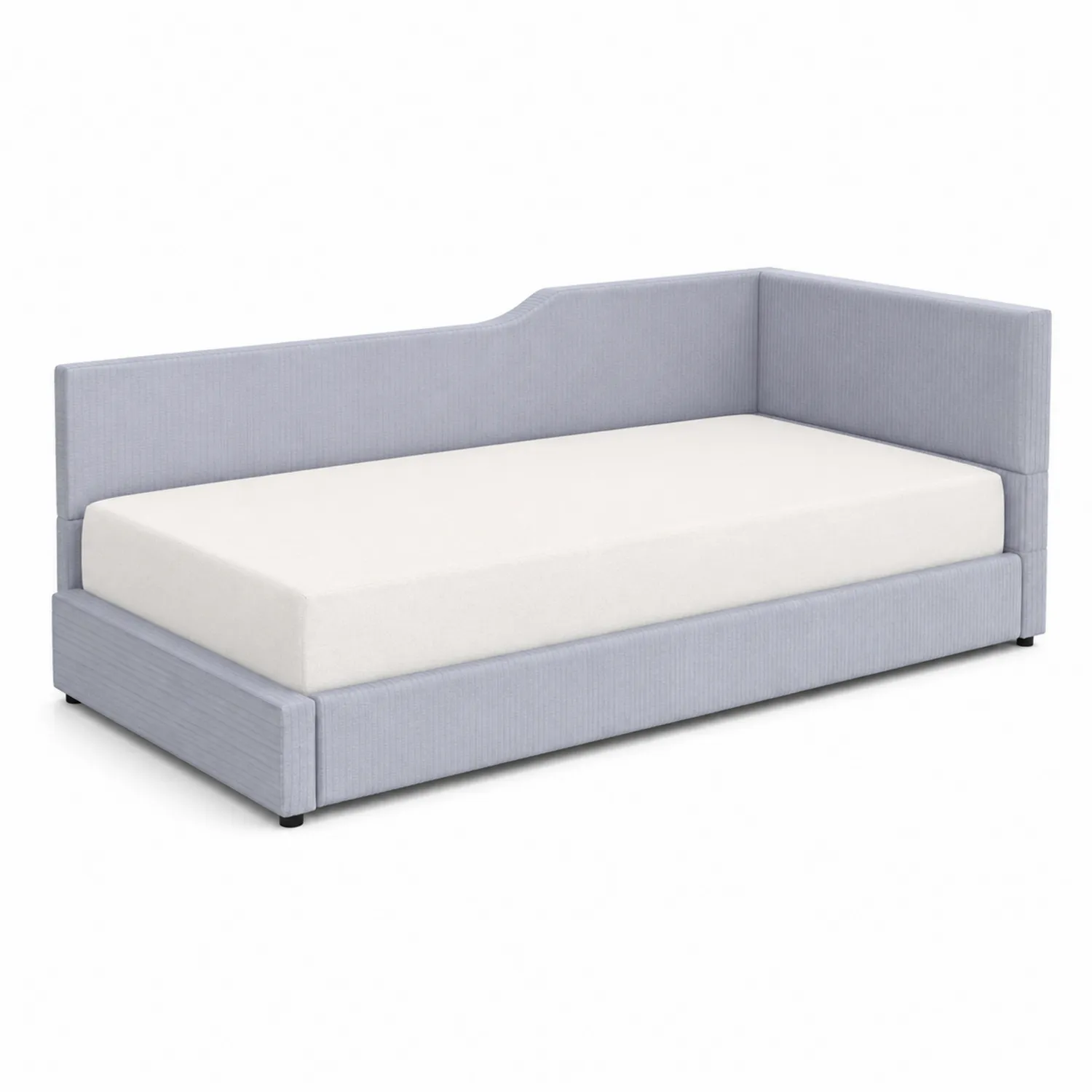 Divano Letto Singolo in Tessuto Grigio