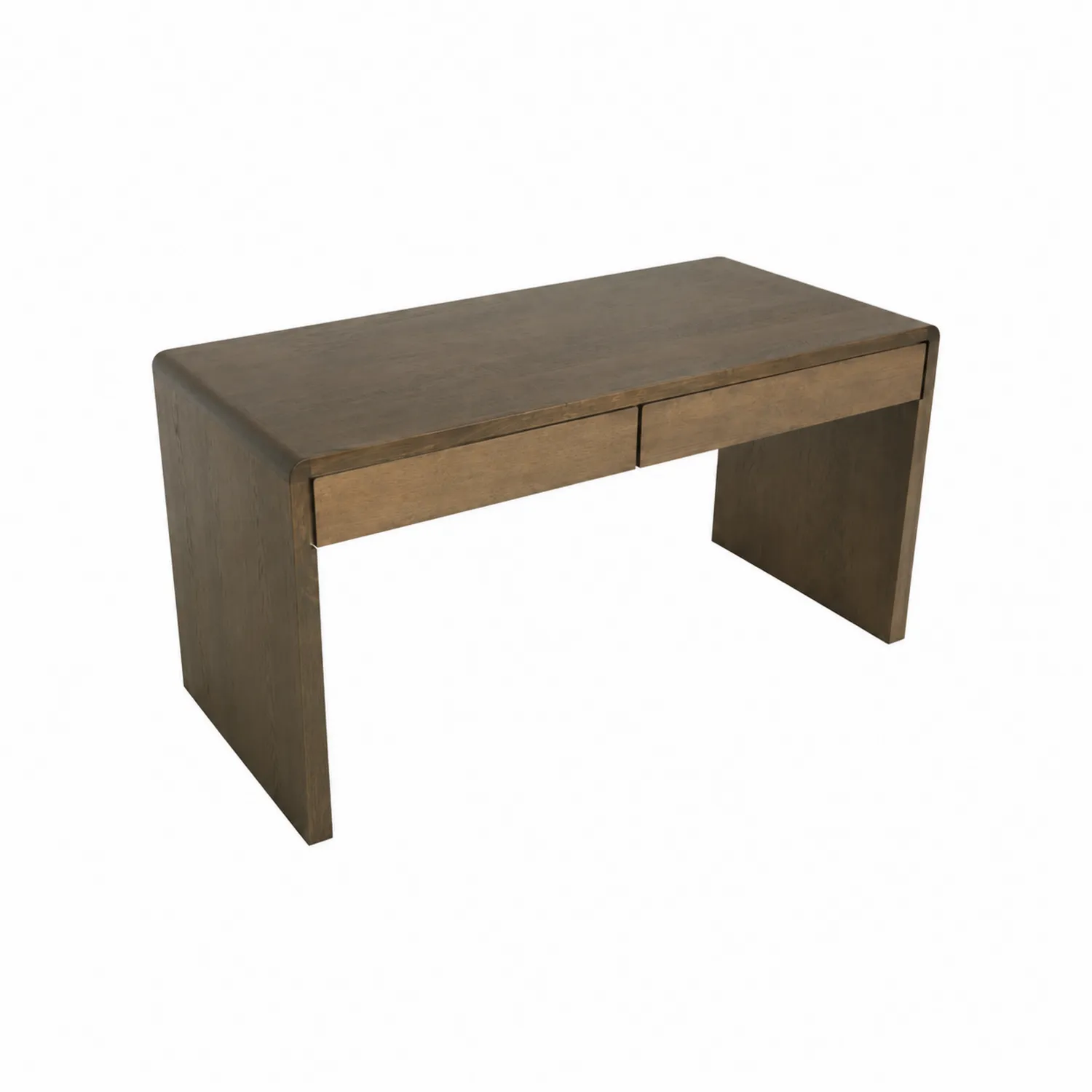 Scrivania Rettangolare in Legno con Due Cassetti