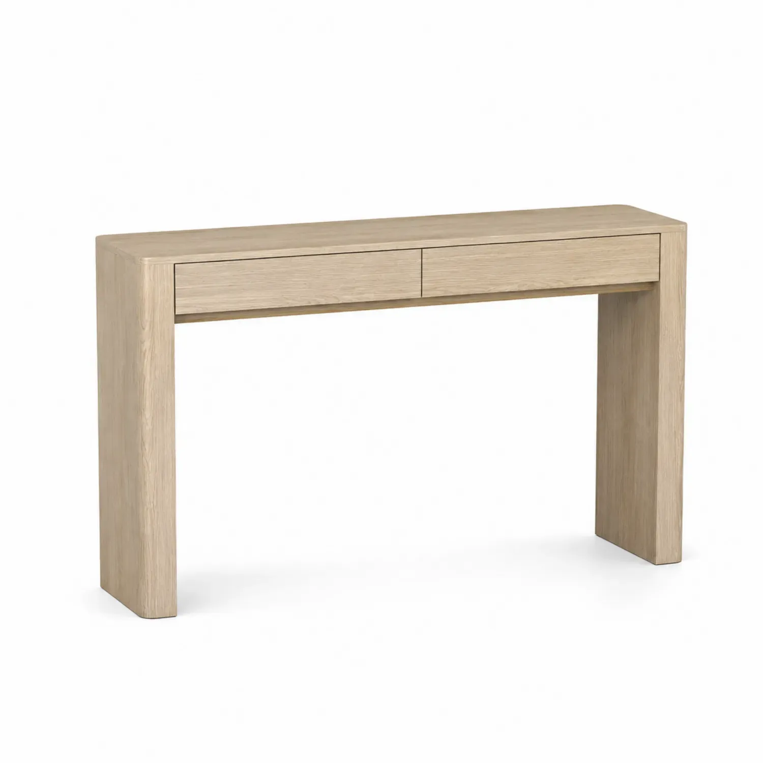Stolik Konsolowy Drewniany Prostokątny 120 cm Dąb
