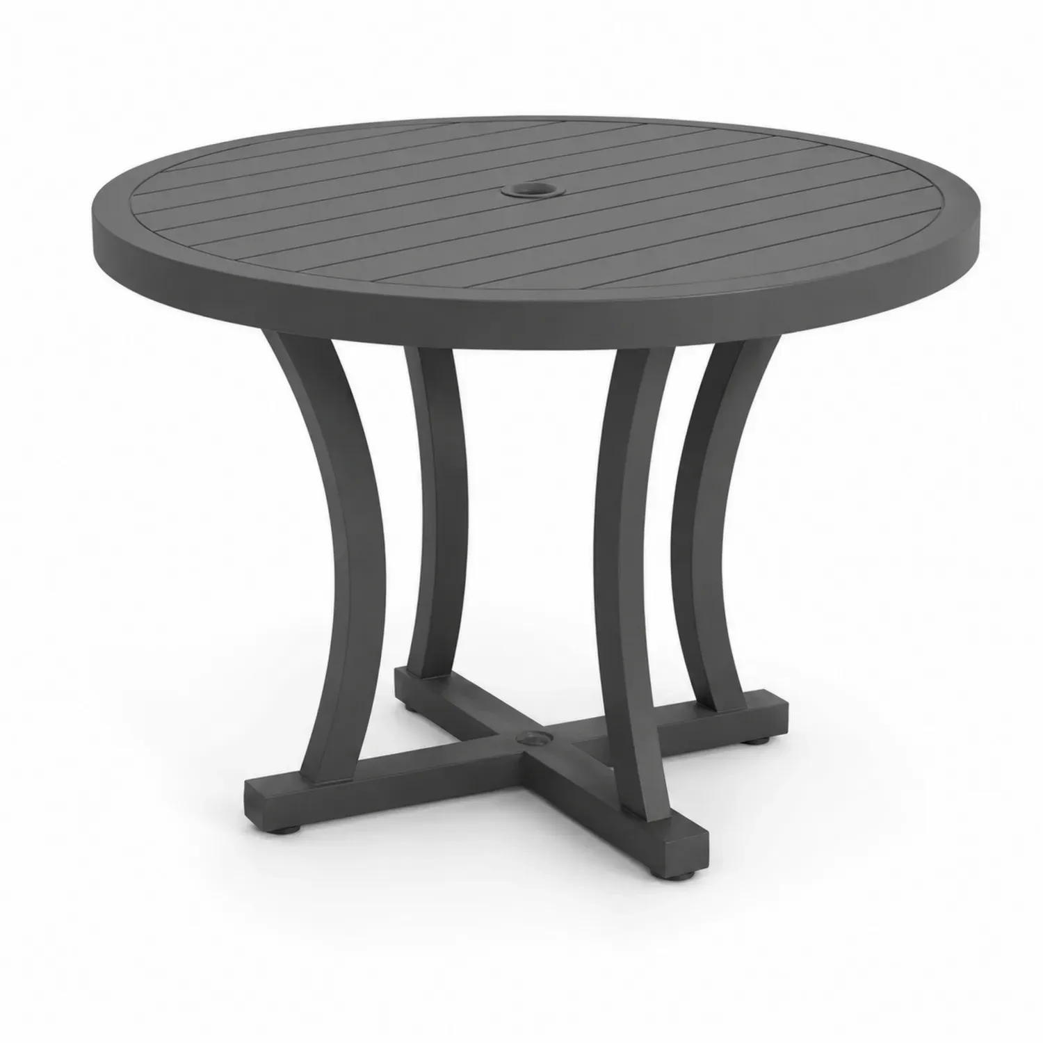 Stół okrągły metalowy czarny 90 cm