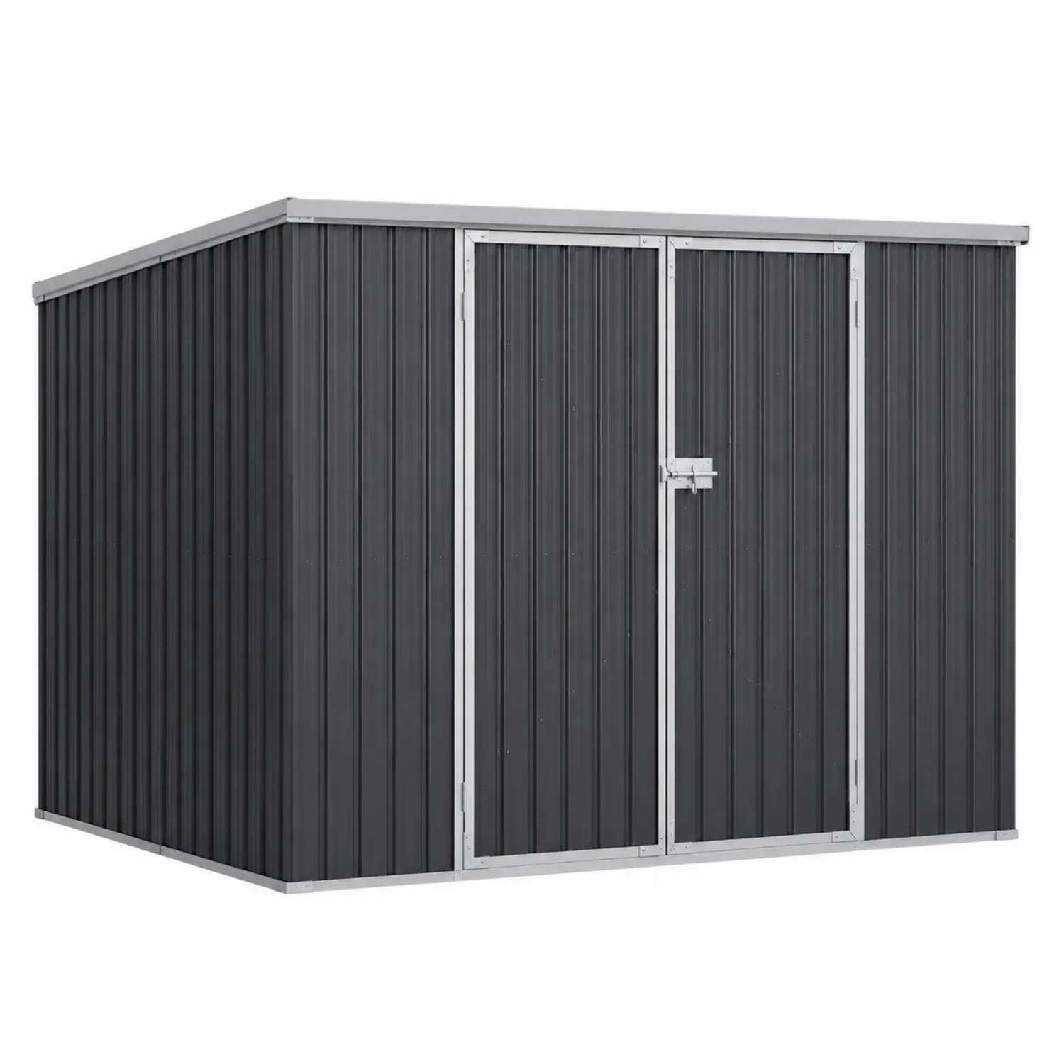 Metalowa szopa ogrodowa 244x132x181 cm Antracyt