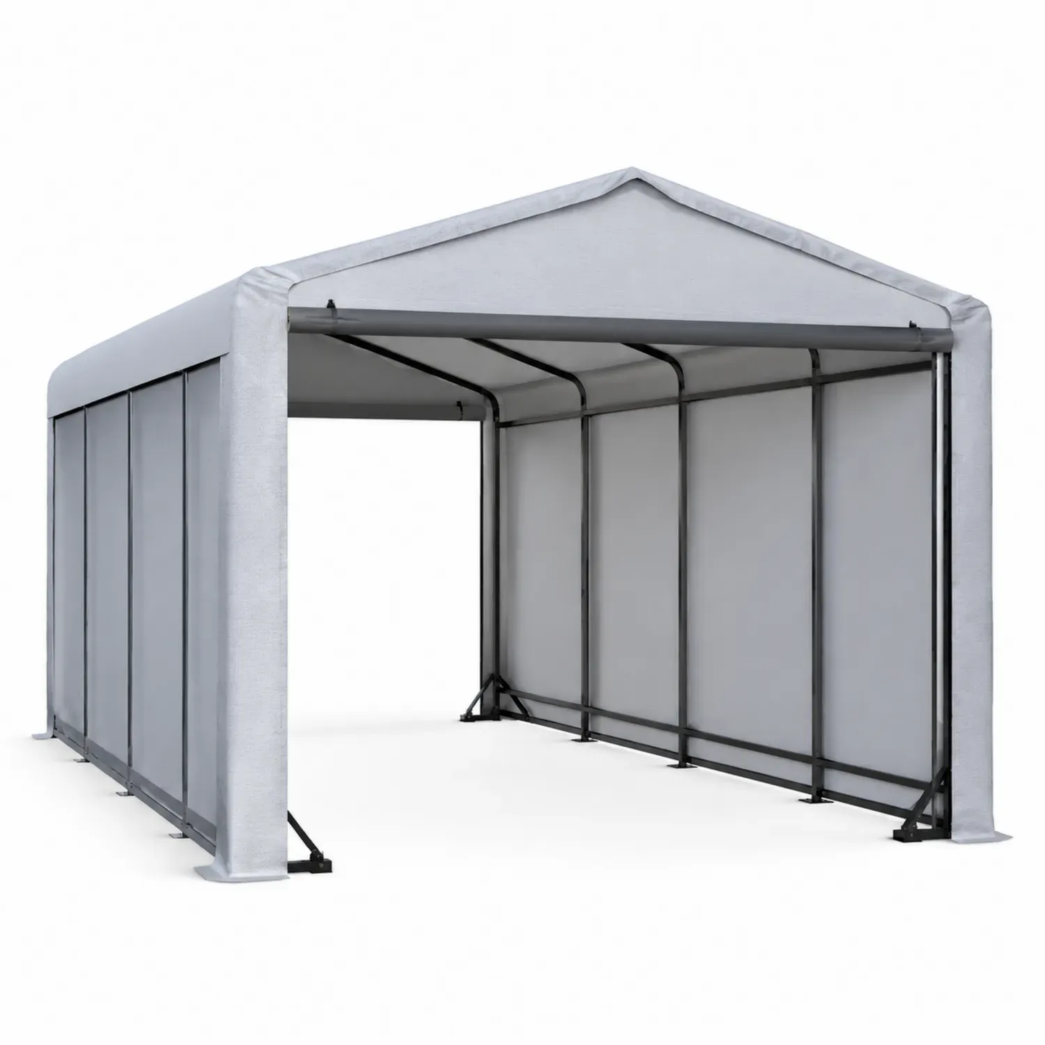 Stalowa wiata garażowa 3 m x 5 m Szary