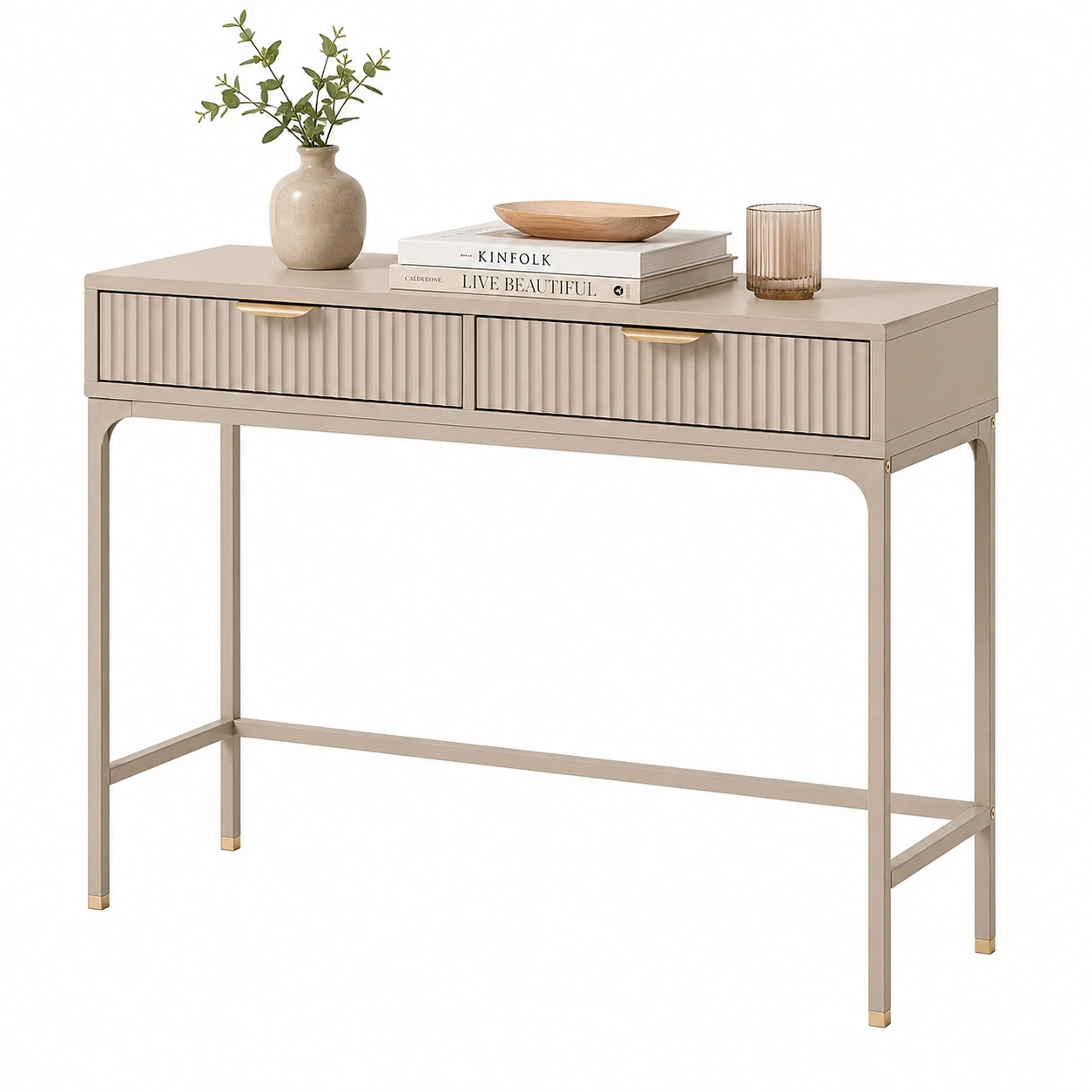 Mesa de consola estrecha con cajones-furnlita