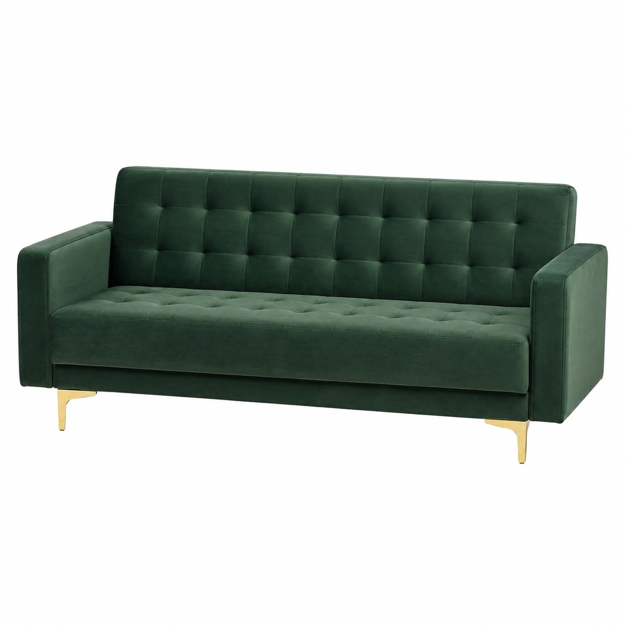 Sofa cama Verde oscuro moderno de 3 plazas-furnlita