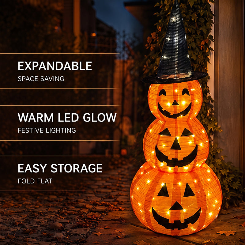 🎃Halloween Light-Up Pumpkin Tower
