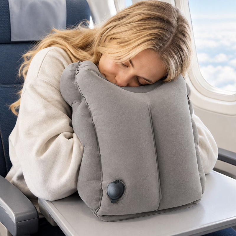 ✈️ Inflatable Forward Rest Travel Pillow | Long Trip Comfort Vibe