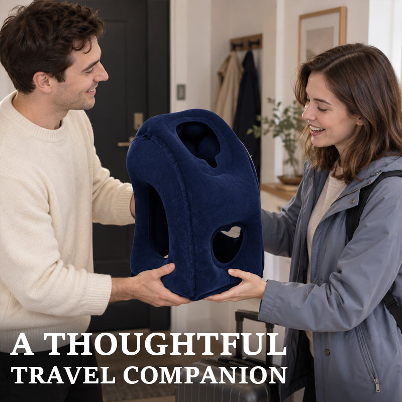 ✈️ Inflatable Forward Rest Travel Pillow | Long Trip Comfort Vibe
