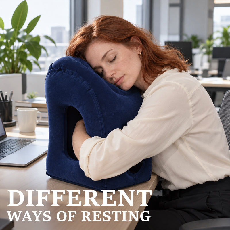 ✈️ Inflatable Forward Rest Travel Pillow | Long Trip Comfort Vibe