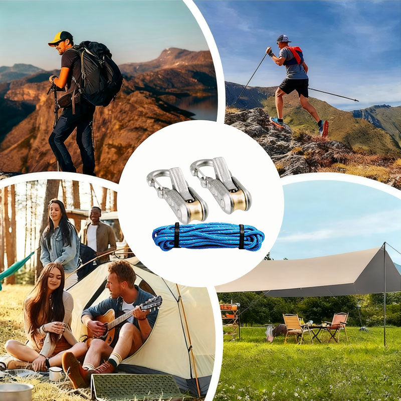 ⛺ Rope Tensioner – No Knots Needed for Camping & Outdoor Activities