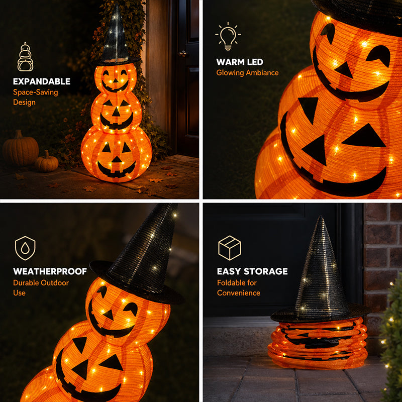 🎃Halloween Light-Up Pumpkin Tower