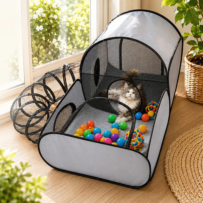 🐱Large Cat Tunnel for Play and Lounging