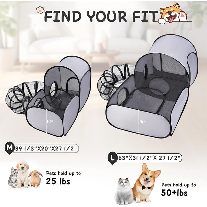 🐱Large Cat Tunnel for Play and Lounging