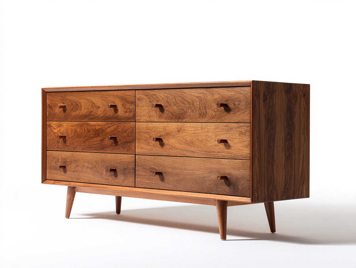 Kommode mit Schubladen Holz 150x45x85 cm - Braun - Modernes Design mit Stauraum für Schlafzimmer Wohnzimmer-Havengetlab