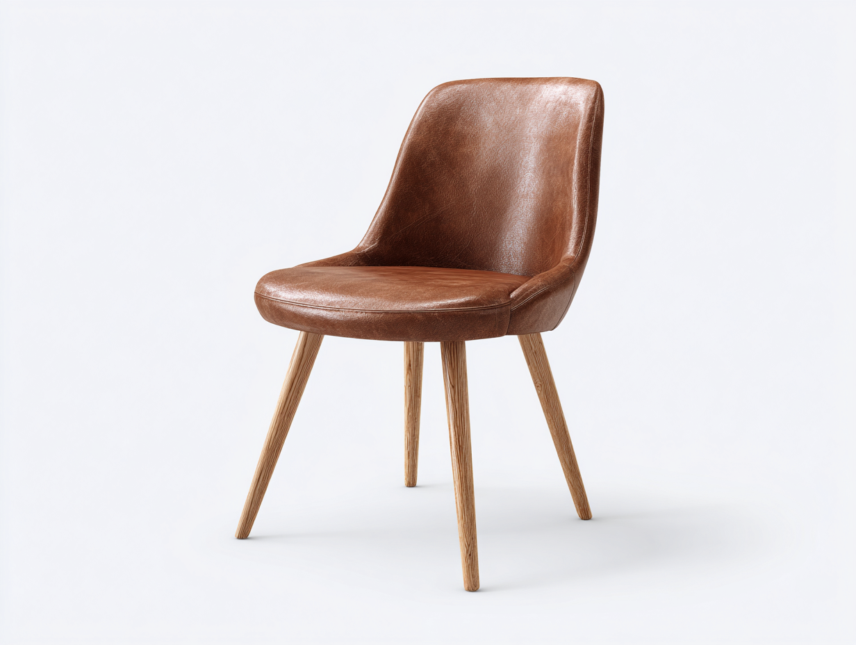 Esszimmerstühle Kunstleder Holzbeine 55x50x85 cm Braun geeignet für Esszimmer - Modernes Design-Havengetlab
