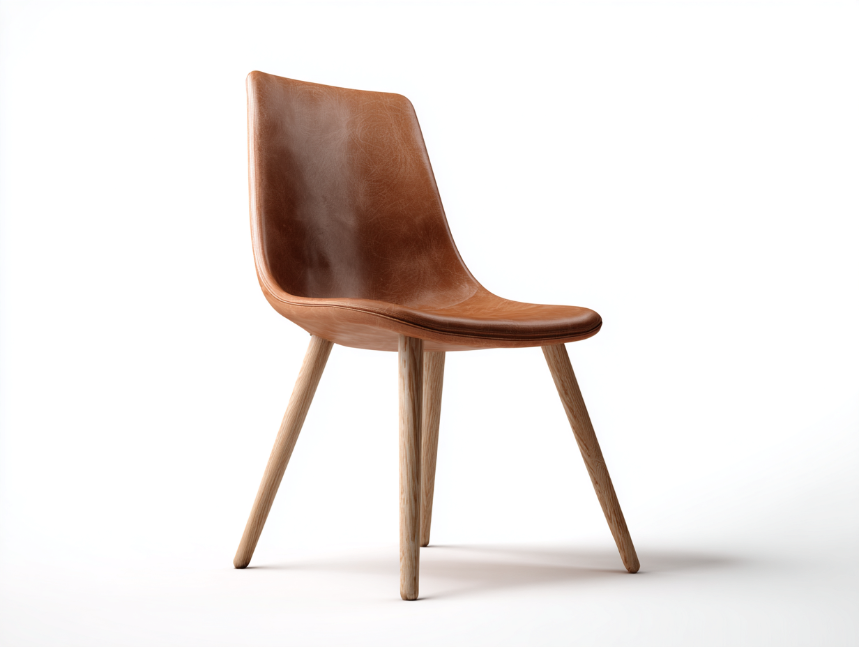 Esszimmerstühle - Kunstleder-Holz - 53x57x83 cm - Braun - Moderner Stil-Homigetshop
