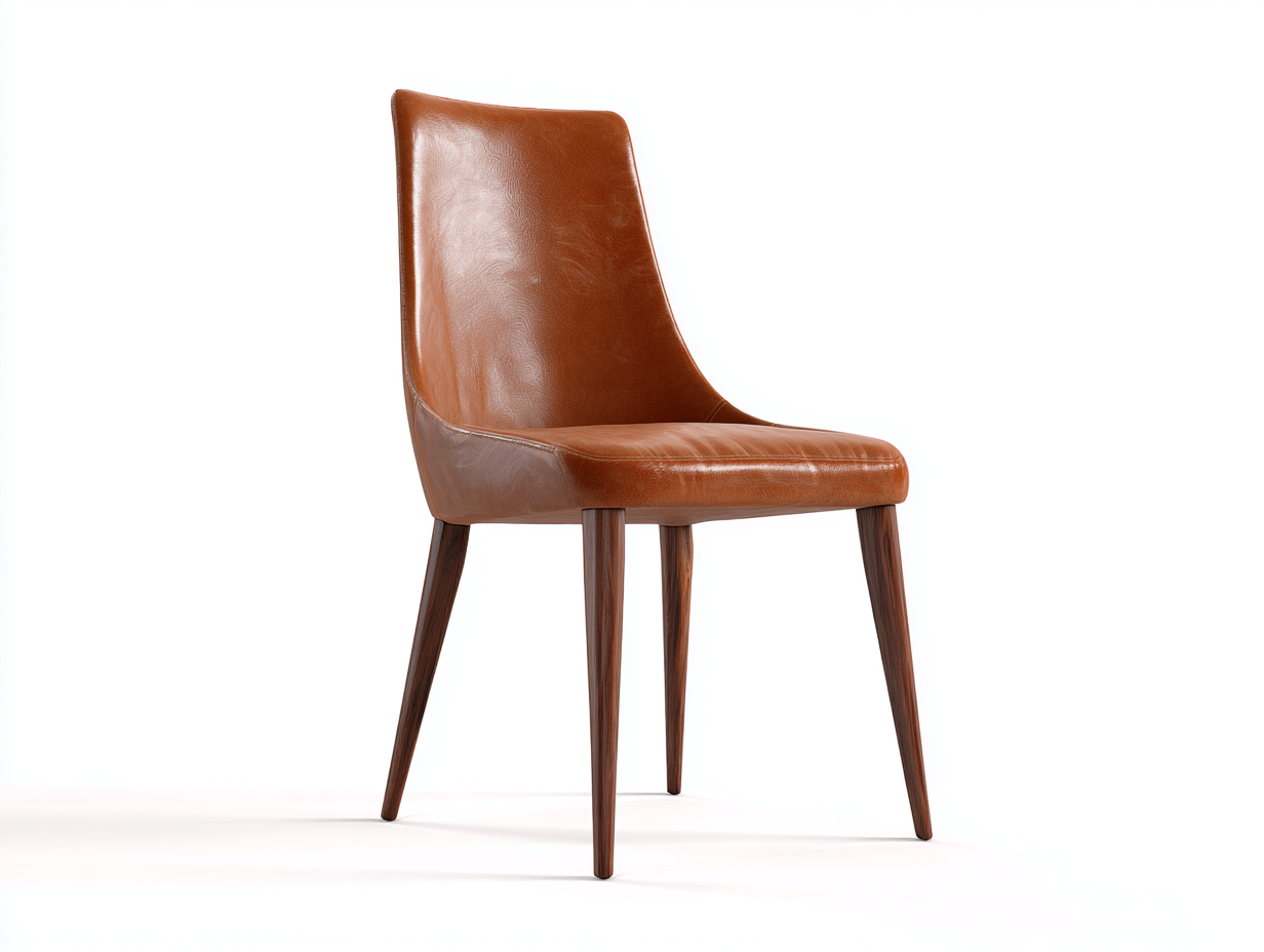Esszimmerstühle - Kunstleder-Holz - 52x58x88 cm - Braun - Moderner Stil-Homigetshop