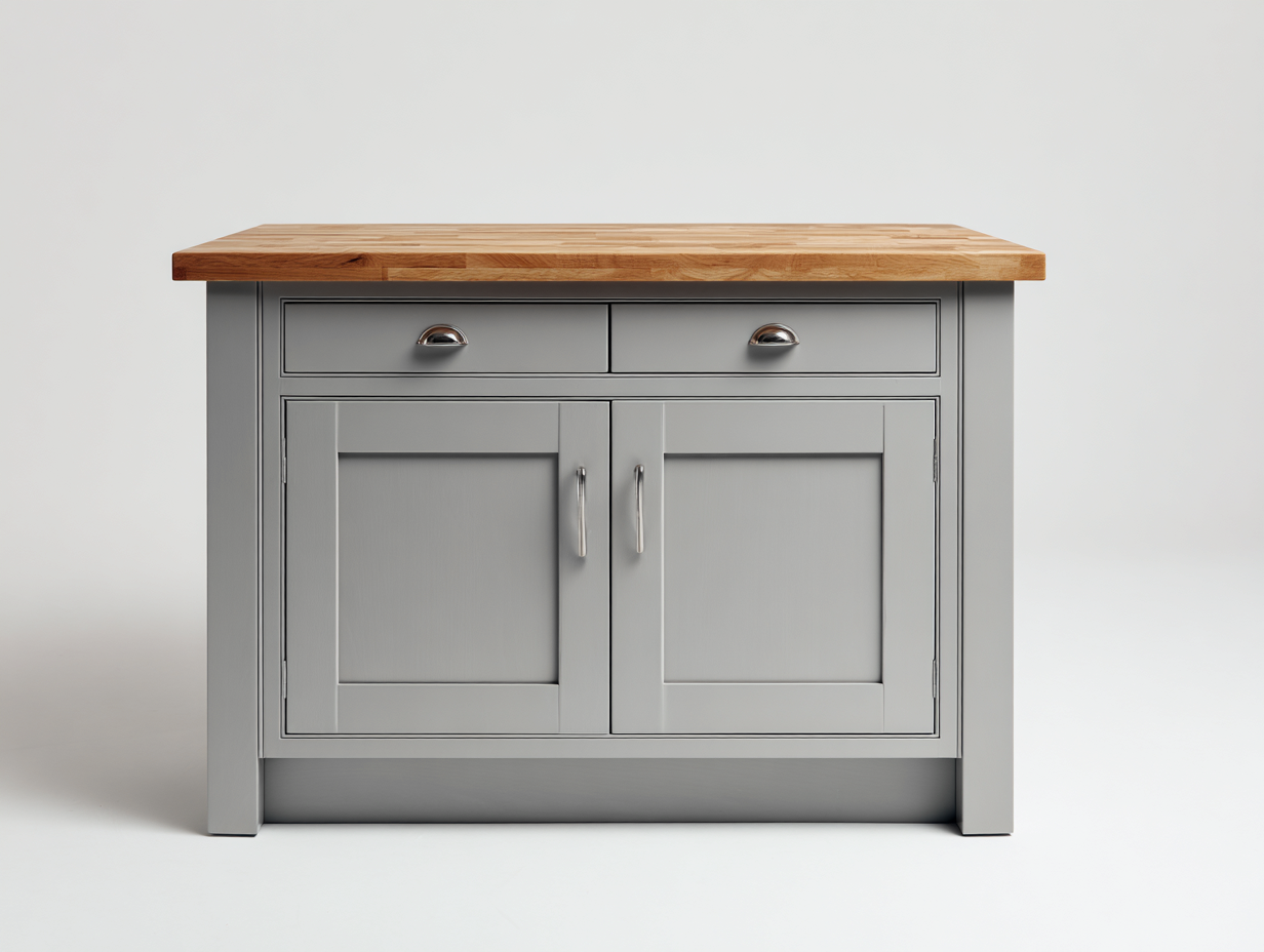 Sideboards-Holz-MDF-120x50x86 cm-Grau-Naturholz-Landhausstil-Homigetshop