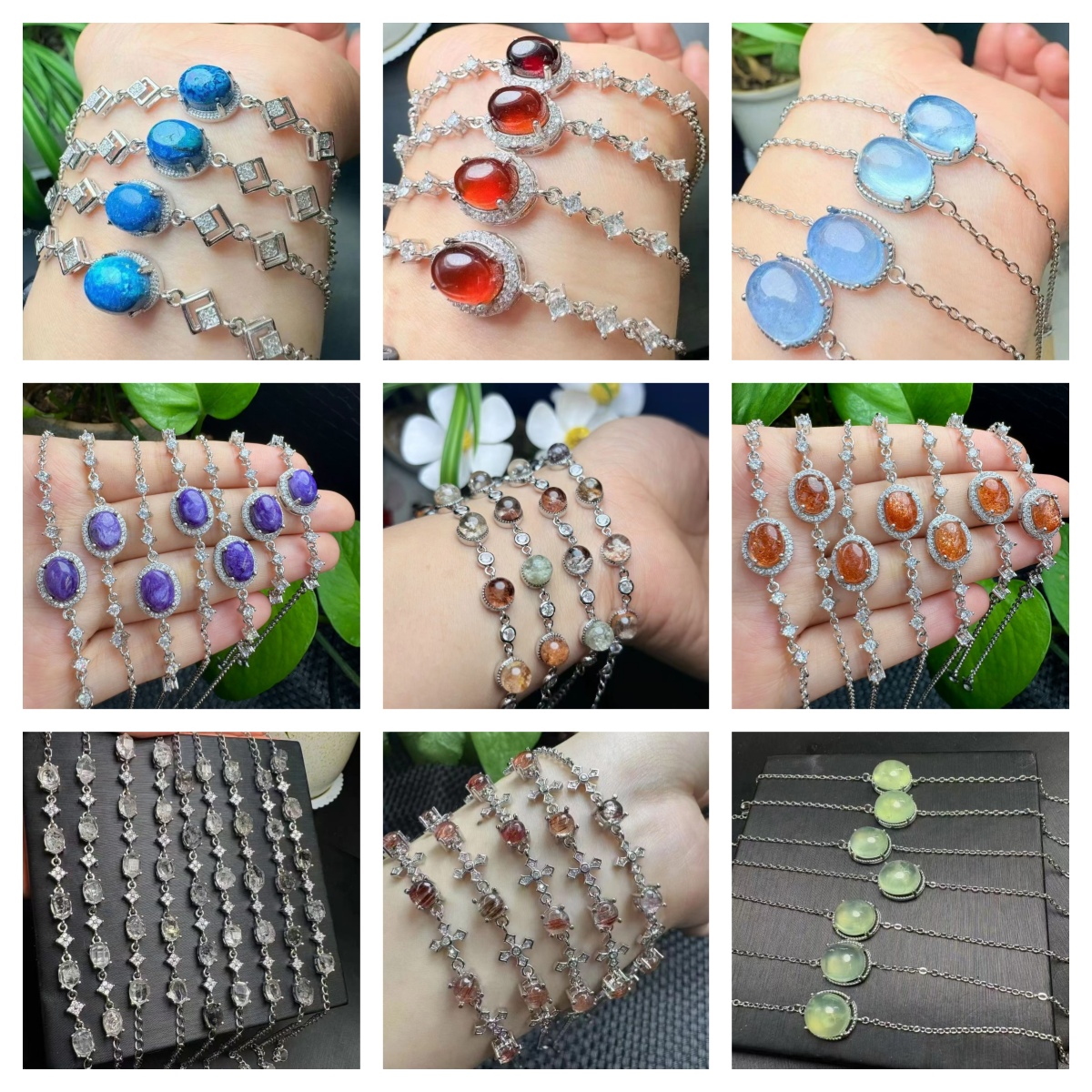 Copper  Crystal Bracelets