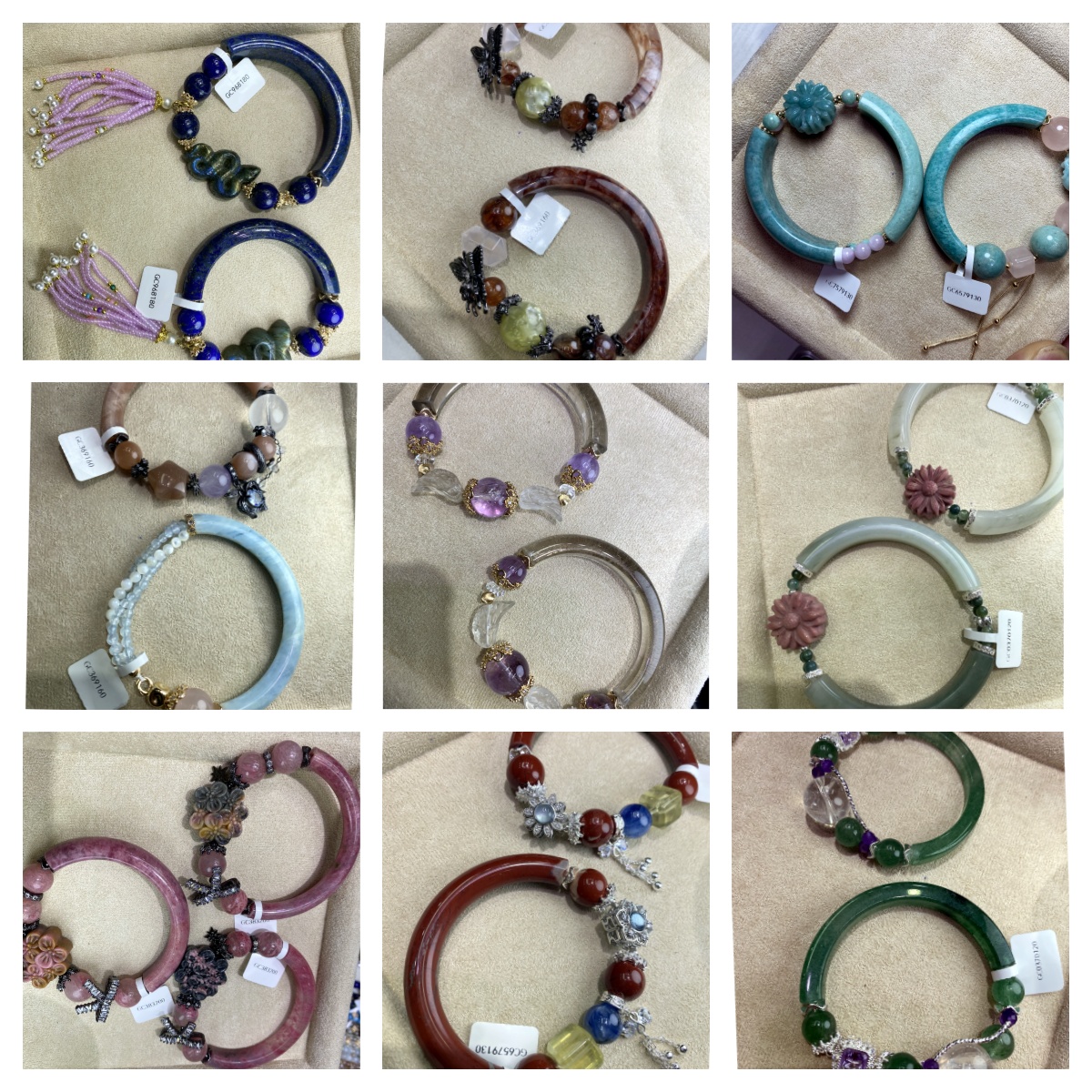 Crystal Half Bangles