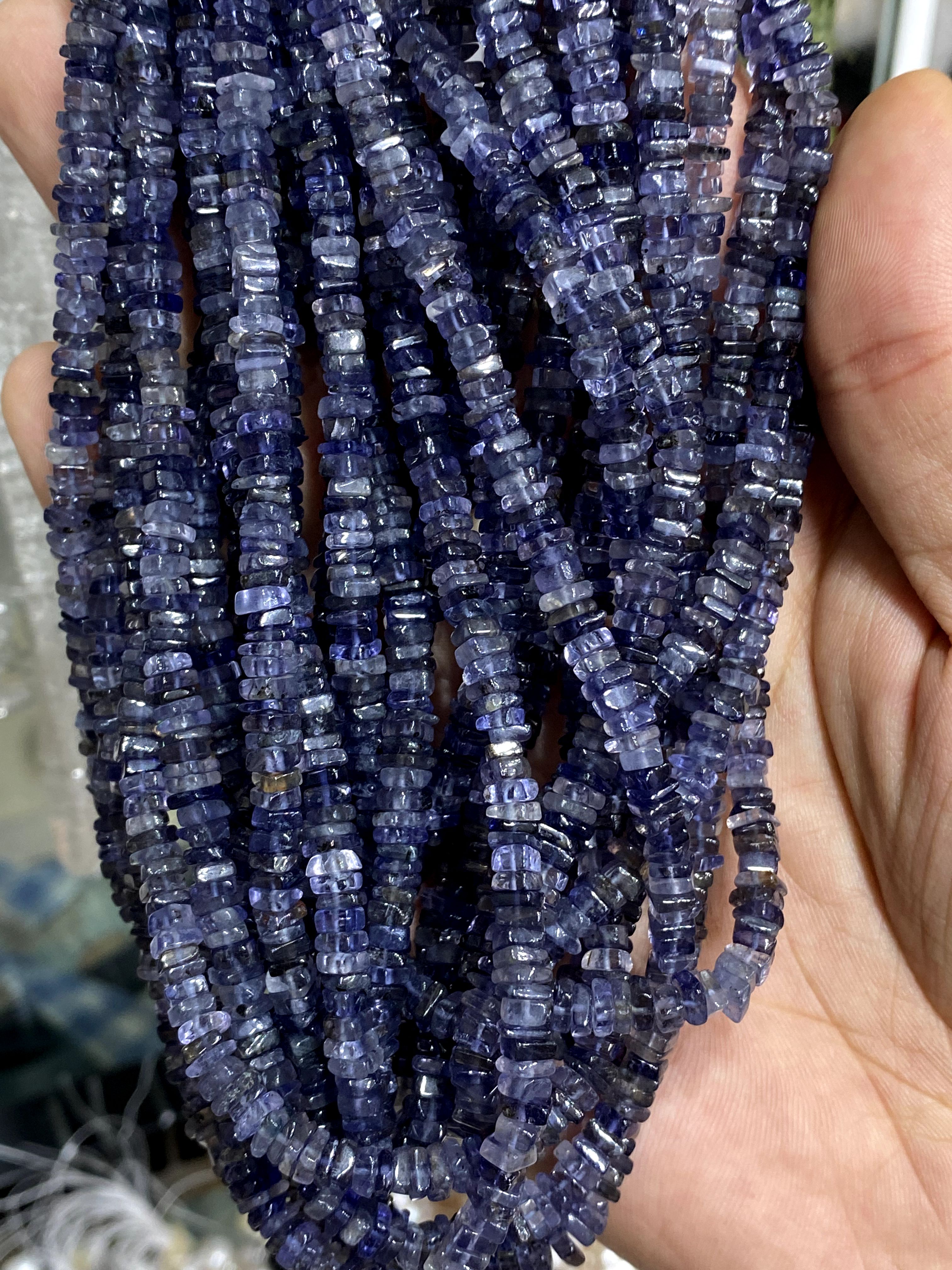 Faceted Iolite Beads