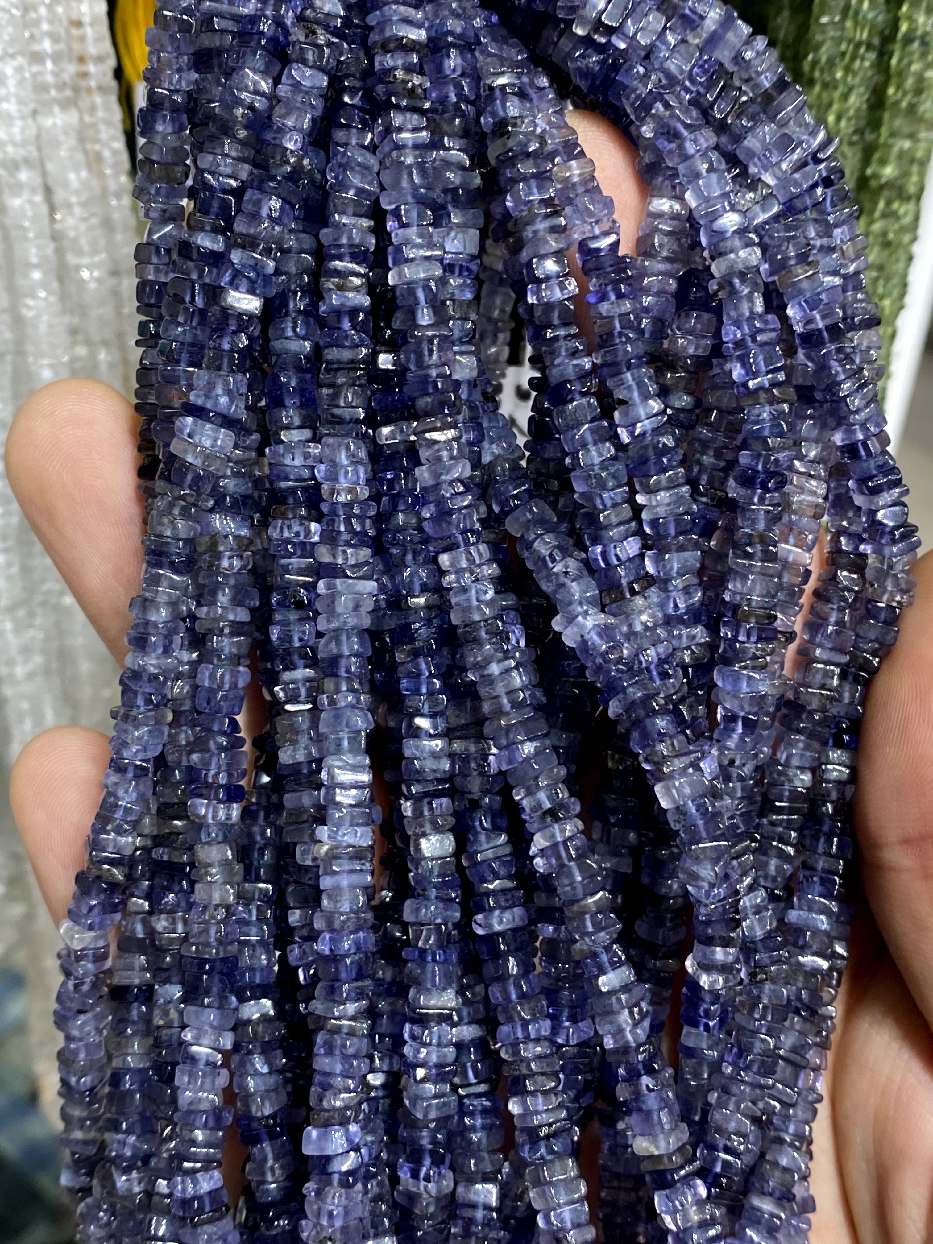 Faceted Iolite Beads