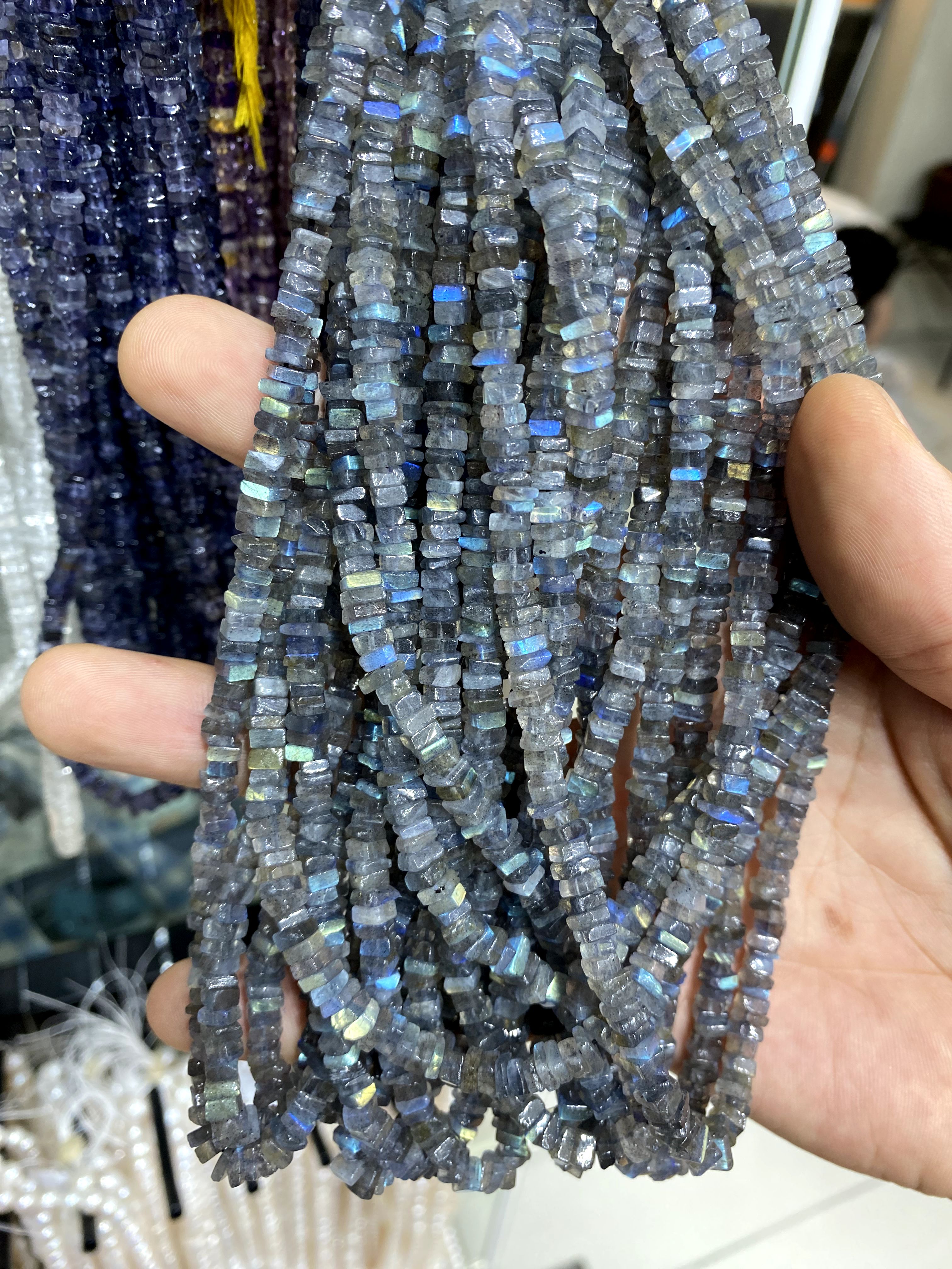 Faceted Labradorite Beads