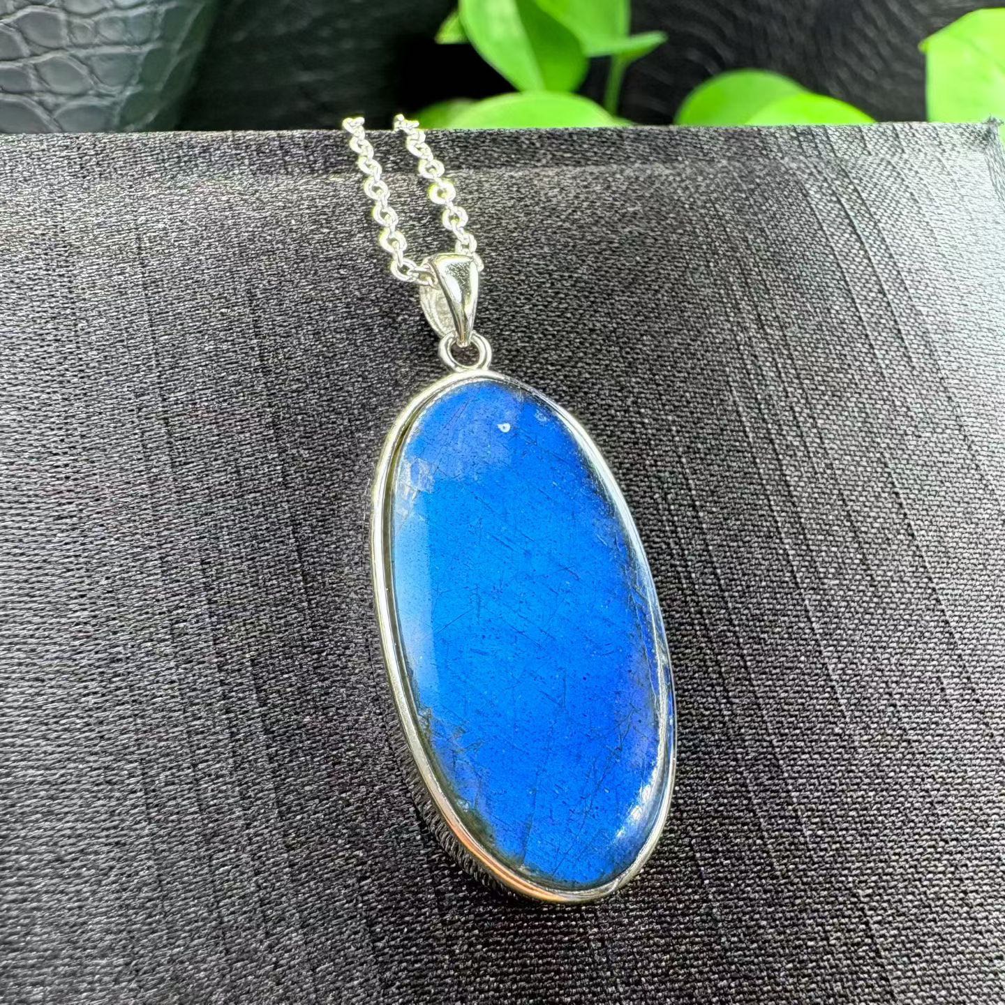 S925 Silver Labradorite Pendants