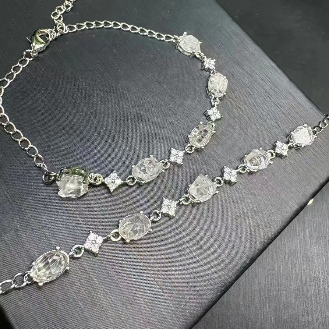 Copper Herkimer diamond  Bracelets