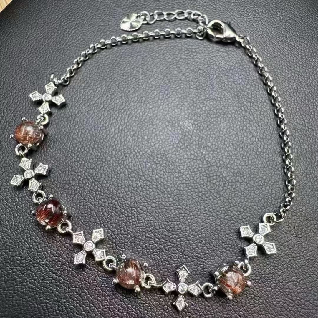 Copper Rutilated Quartz Bracelets