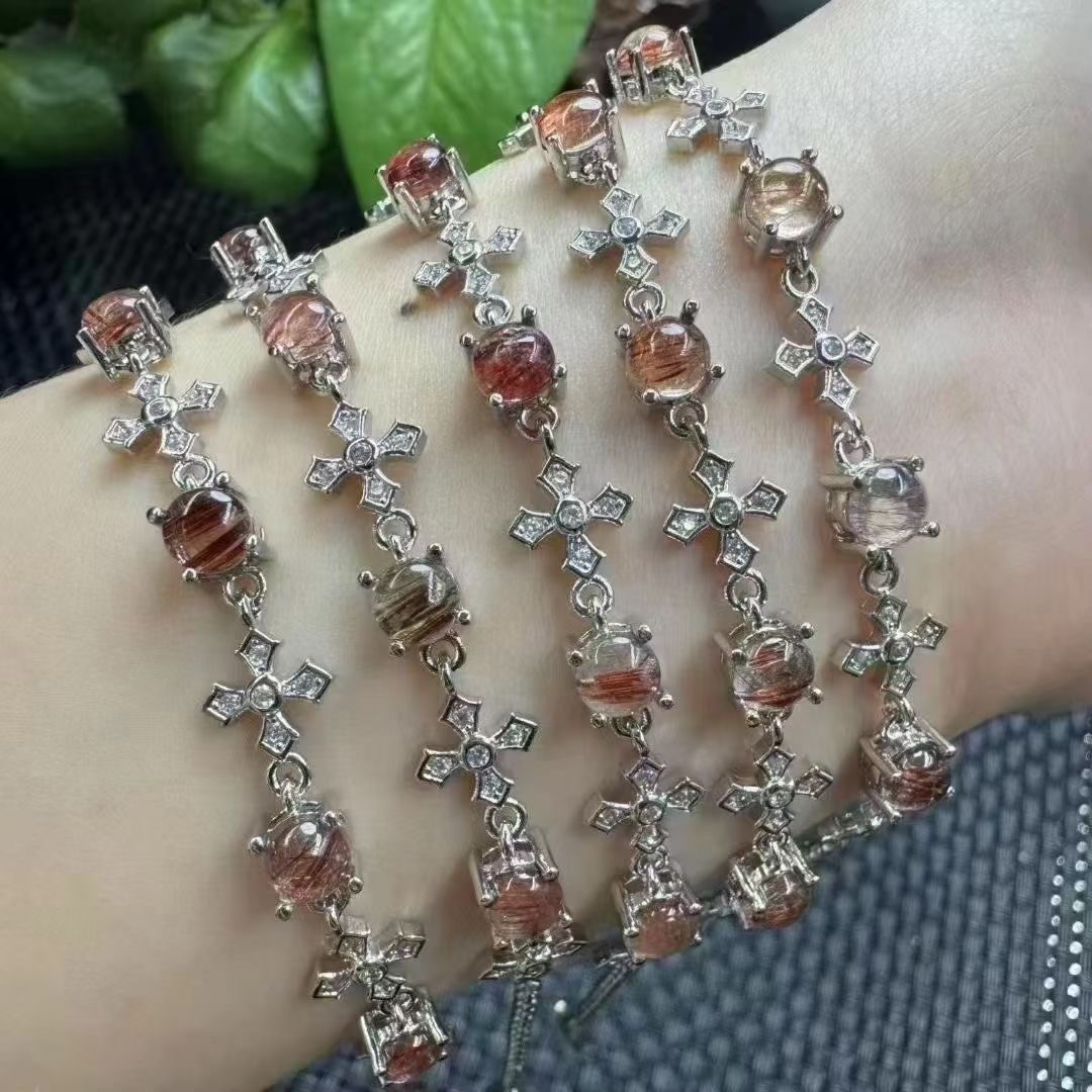 Copper Rutilated Quartz Bracelets