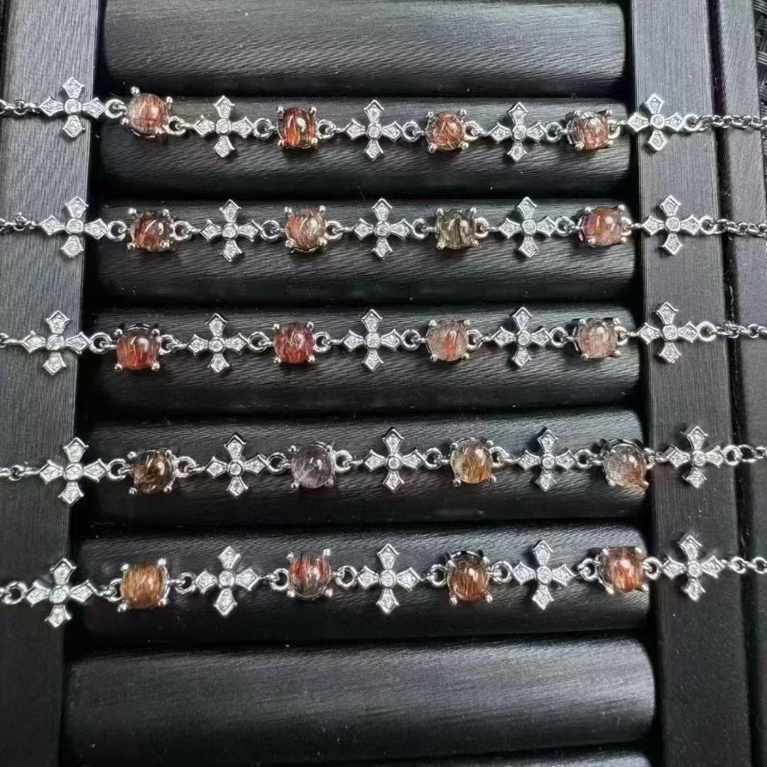 Copper Rutilated Quartz Bracelets