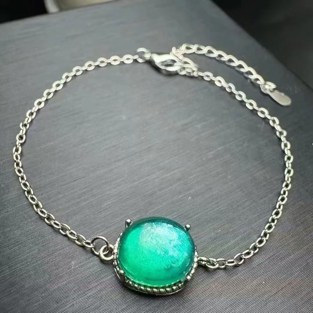 Copper Green lepidolite Bracelets