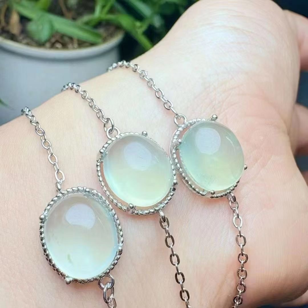 Copper Prehnite Bracelets