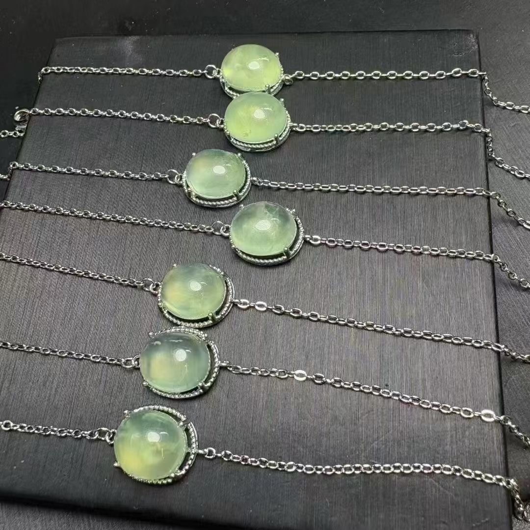 Copper Prehnite Bracelets