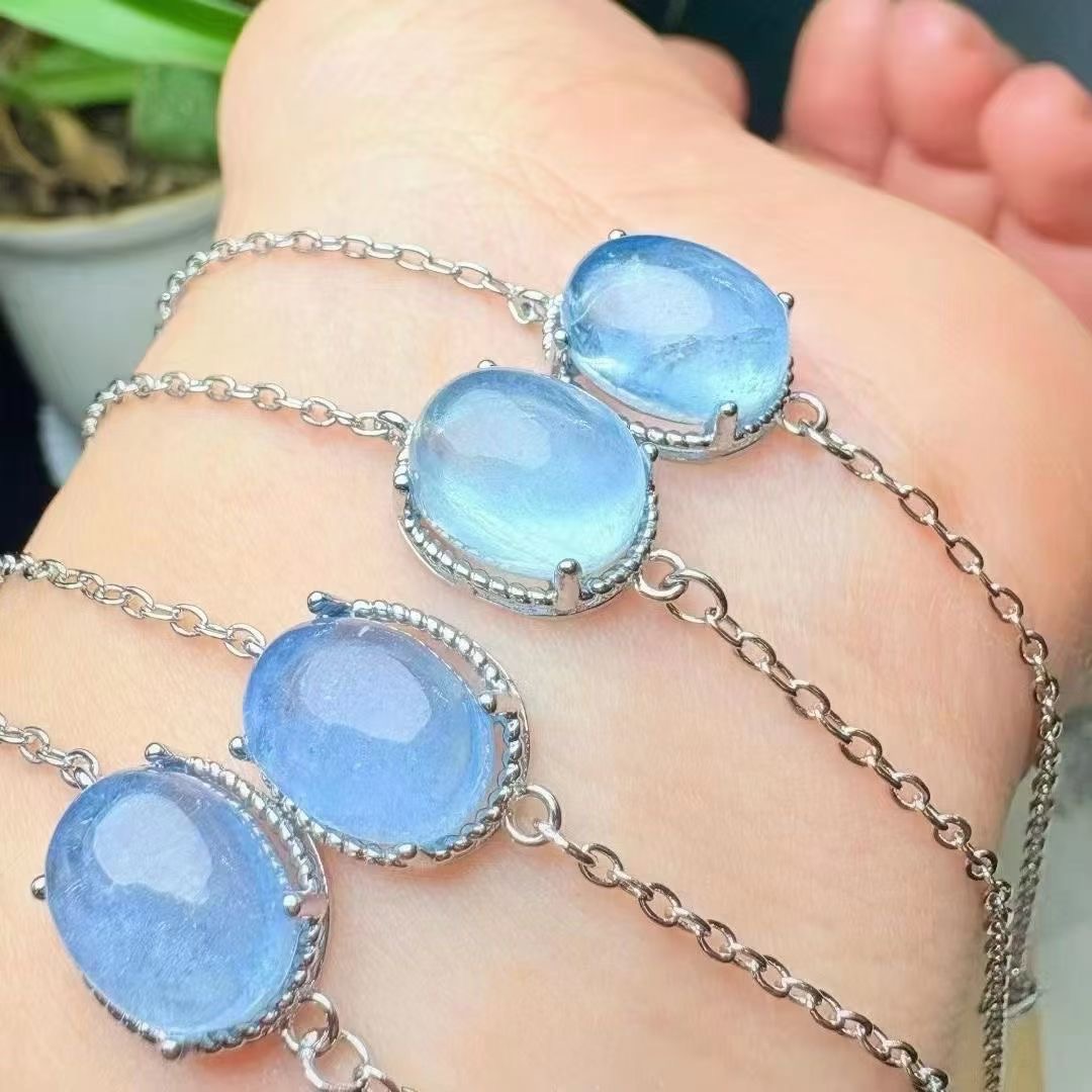 Copper Aquamarine Bracelets