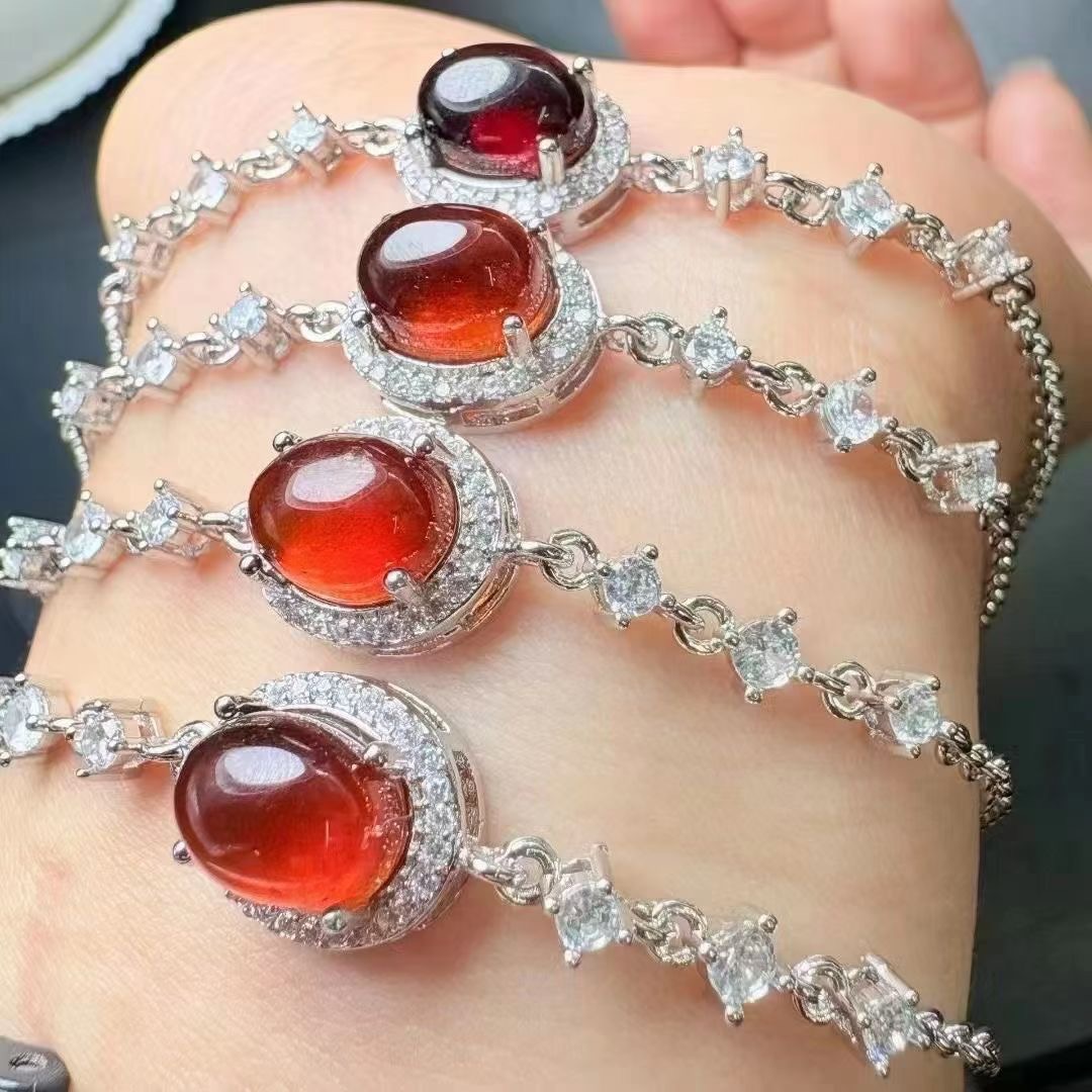 Copper Garnet Bracelets
