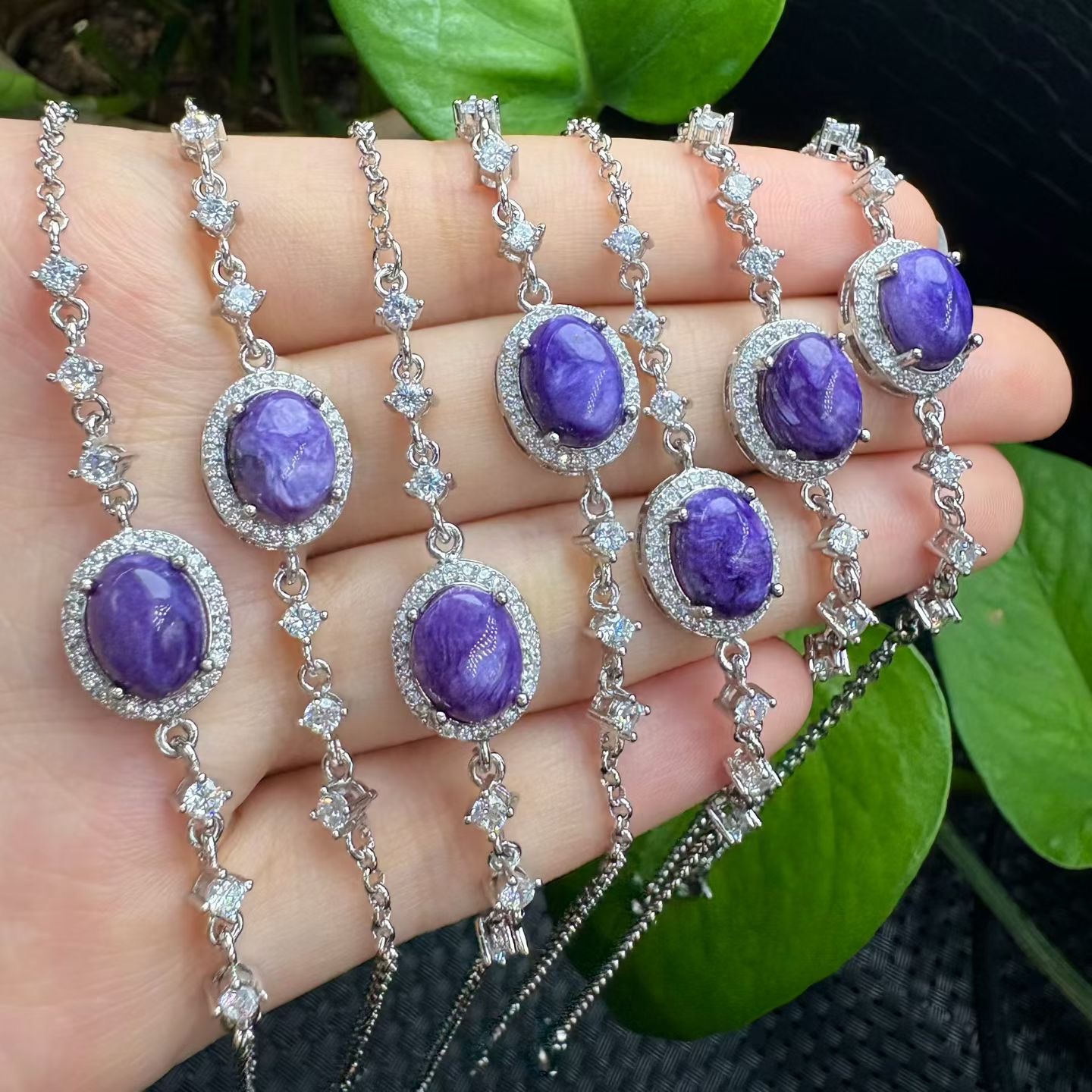 Copper Charoite Bracelets