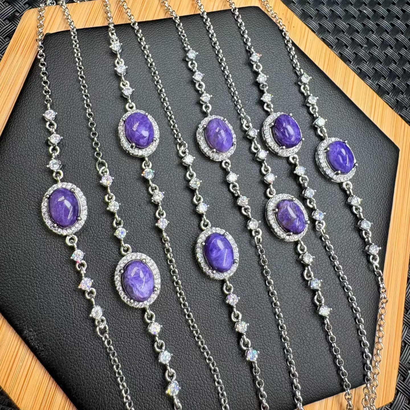 Copper Charoite Bracelets