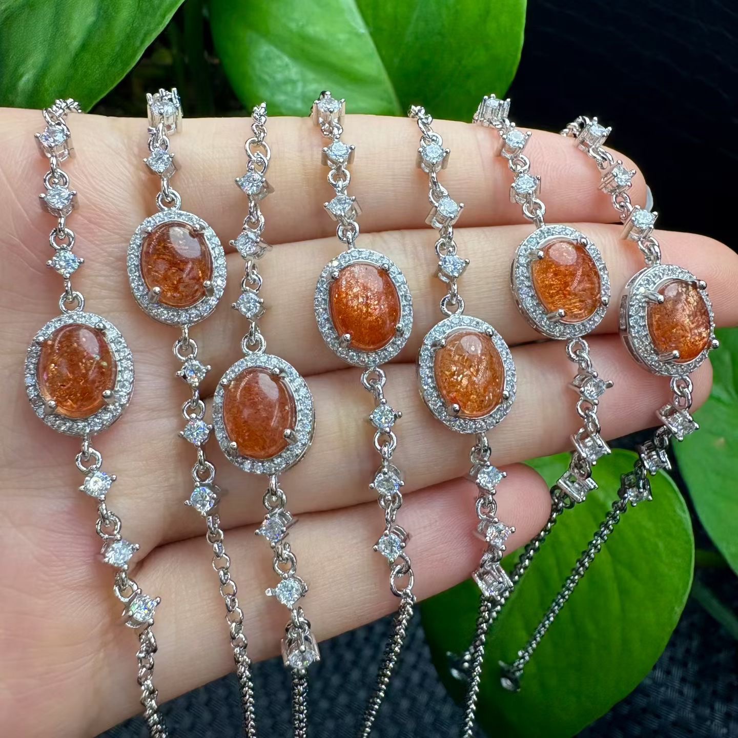 Copper Sunstone Bracelets