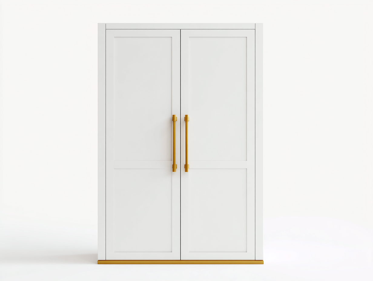 Armarios de madera 100x50x180 cm - blanco - 2 puertas - diseño moderno-Bamboogetbay