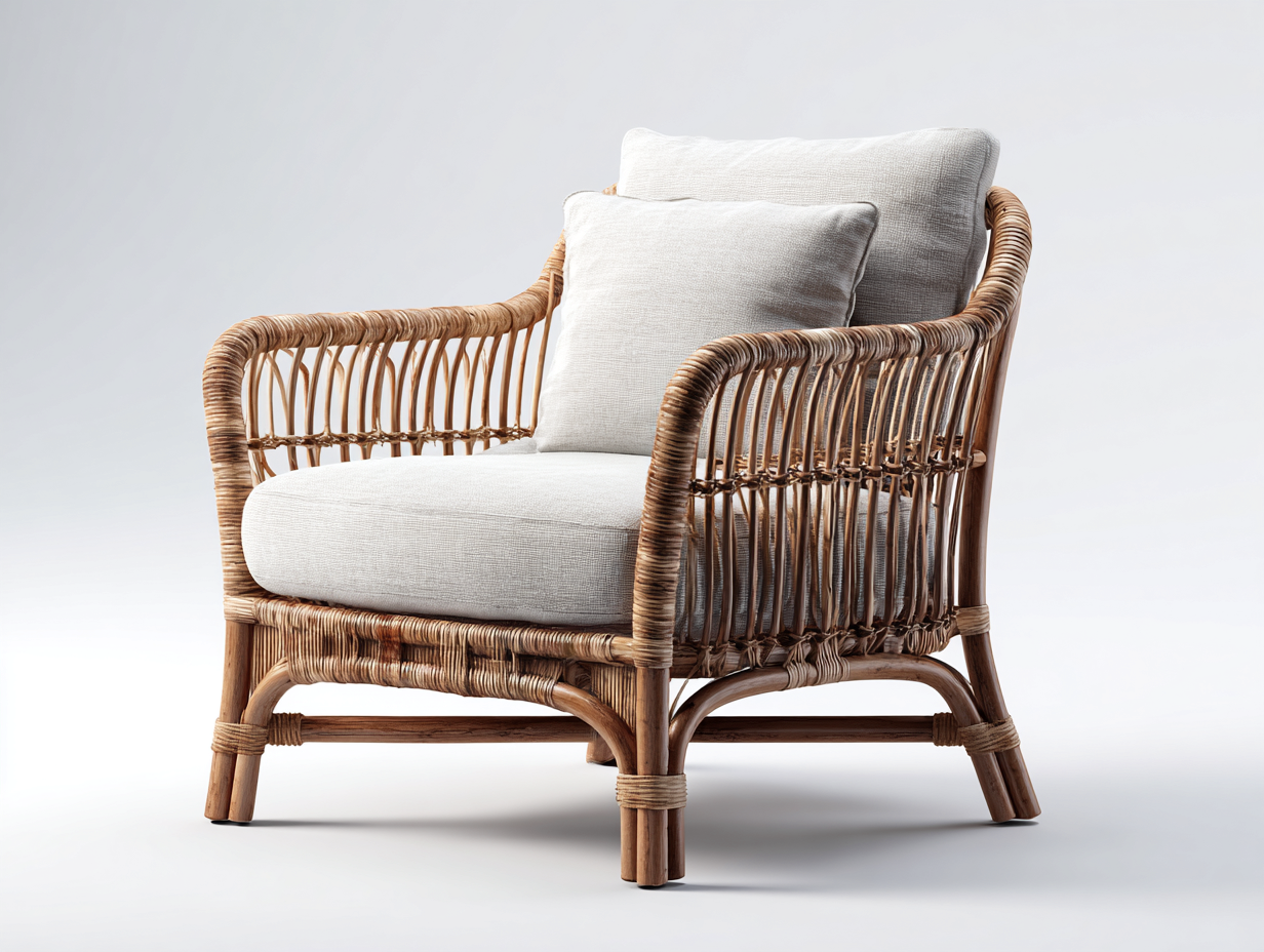Polyrattan Gartensessel Rattan 80x75x85 cm Braun Beige - Komfortabler Loungesessel-Cozymyshop