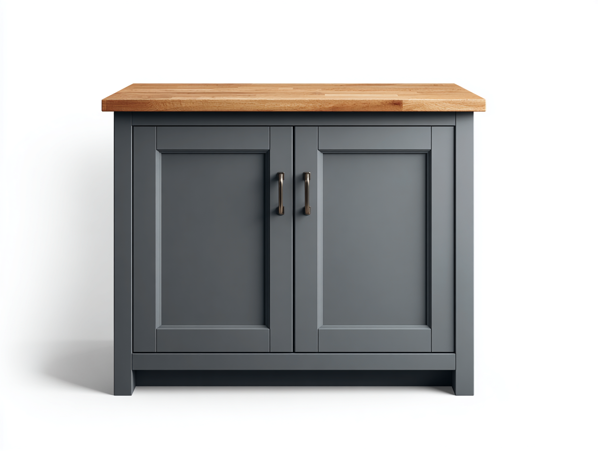 Sideboards Holz 100x45x85 cm - Grau-Braun - Modernes Design-Pinegetloft