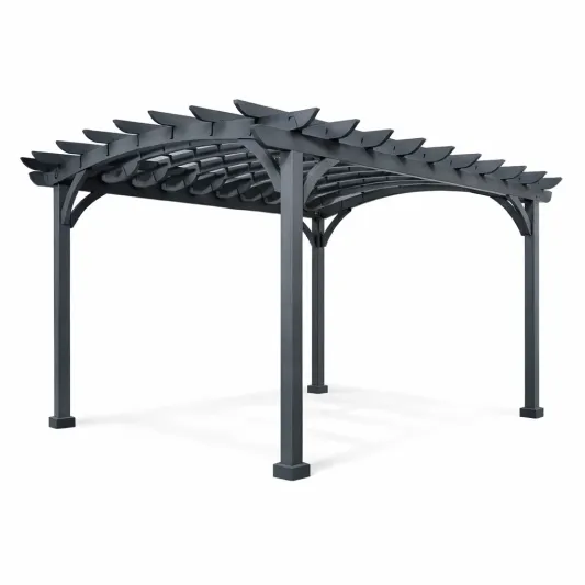 Aluminium Pergola Anthrazit 300x300x220 cm-decofetra