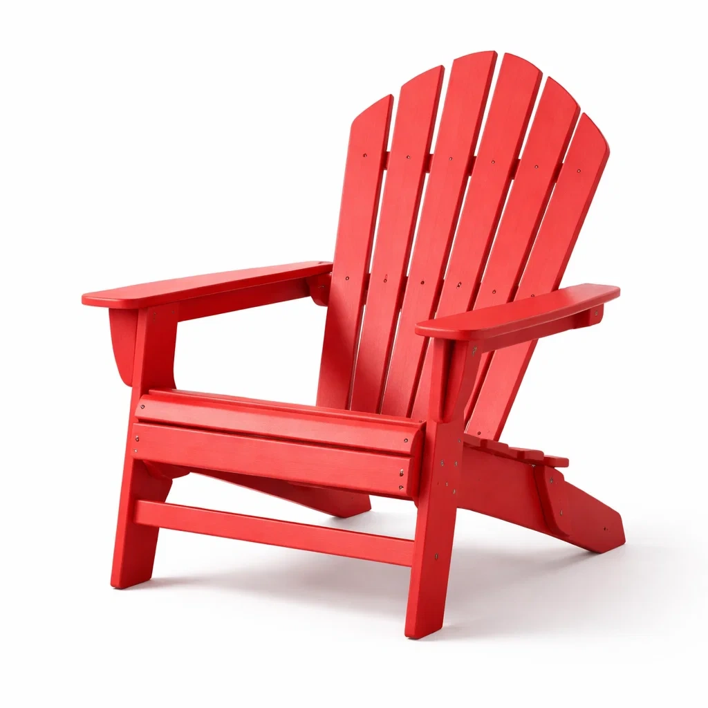 Adirondack Gartenstuhl Rot Holz-decofexa
