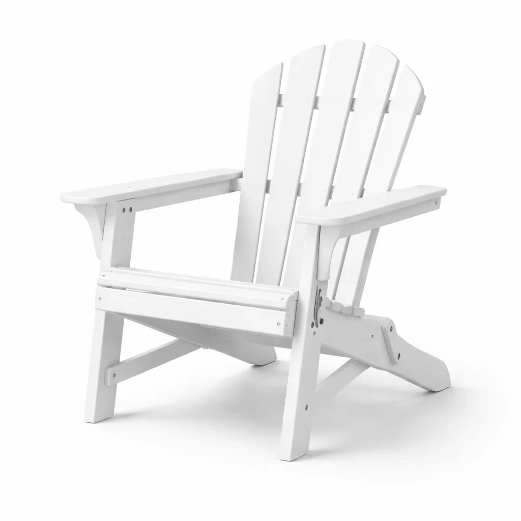 Adirondack Gartenstuhl Weiß Holz-decofexa