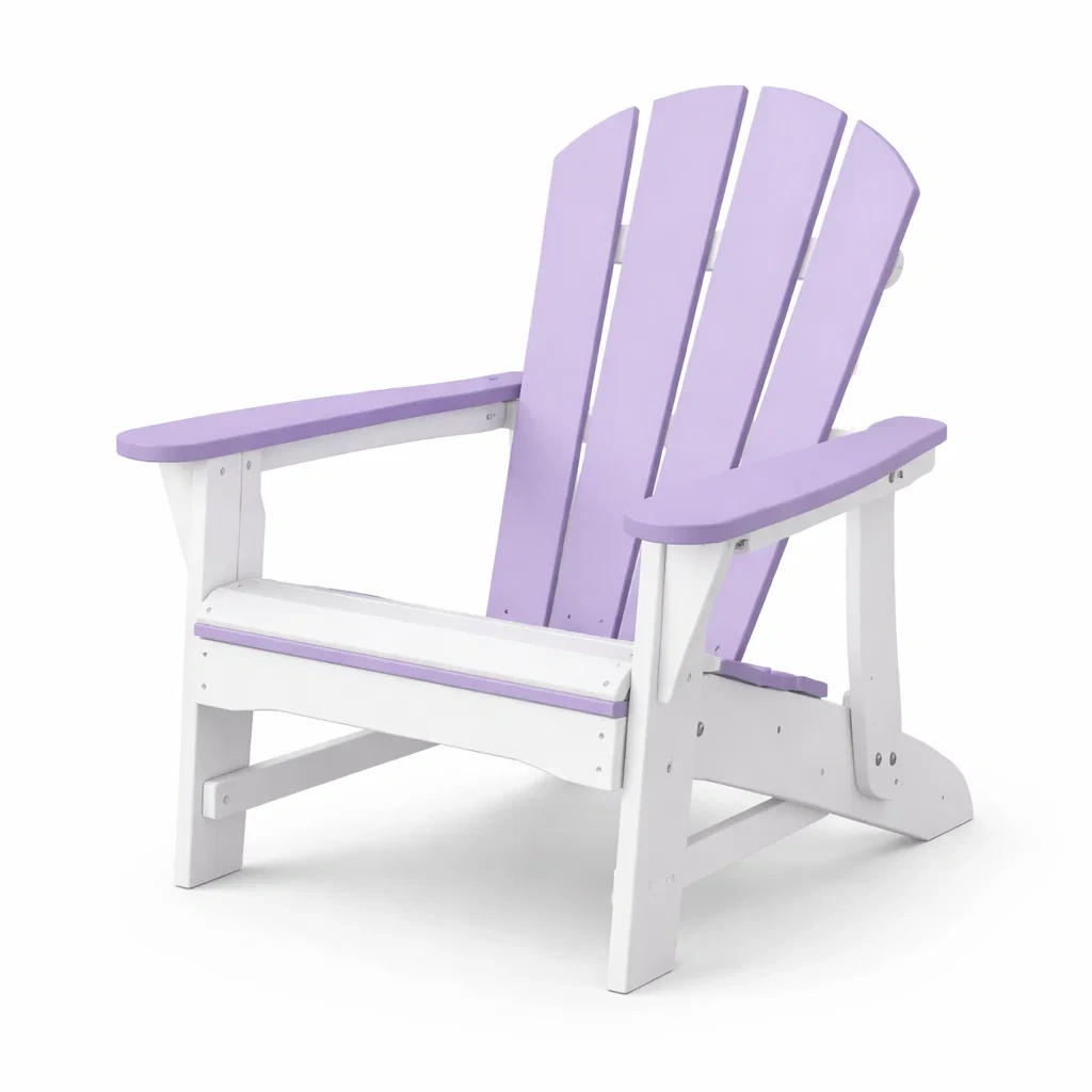 Adirondack Stuhl Polyethylen Lila/Weiß 90x75x87 cm-decofexa