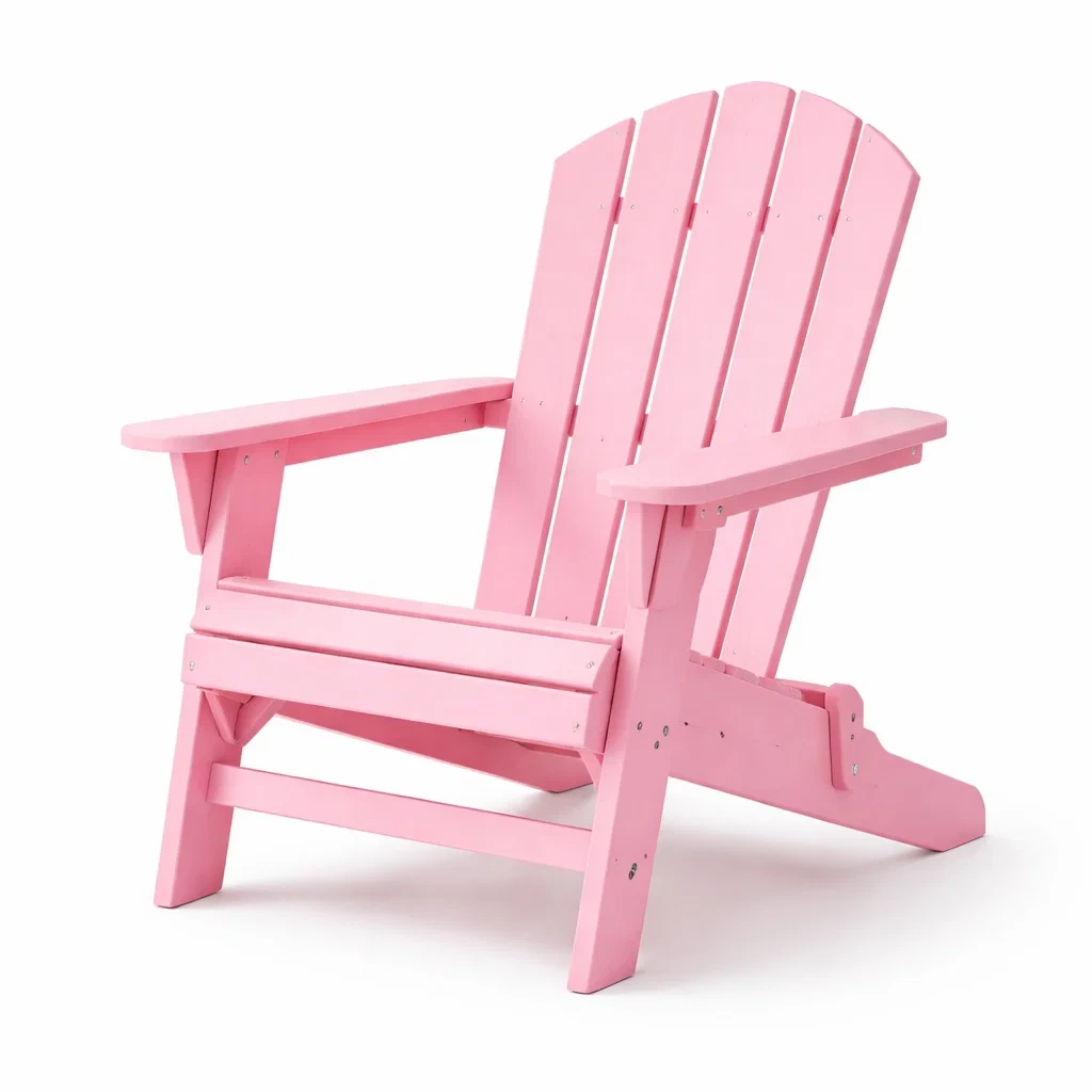 Adirondack Stuhl Kiefernholz Rosa-decofexa