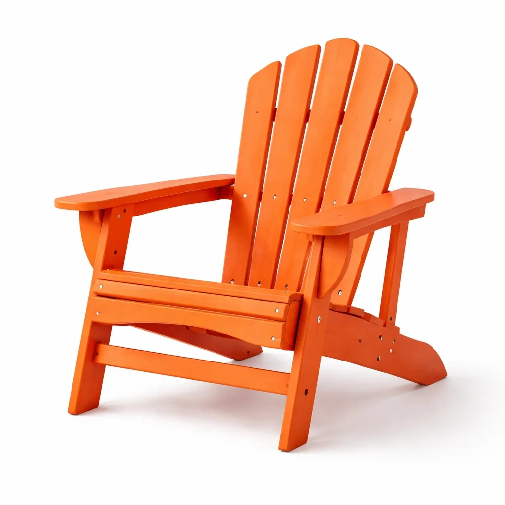 Adirondack Gartenstuhl aus Holz, Orange-decofexa